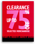 Clearance sale sign